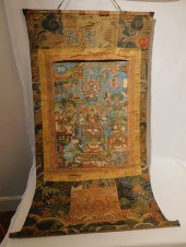 ANTIQUE TIBETAN THANKA PAINTIN