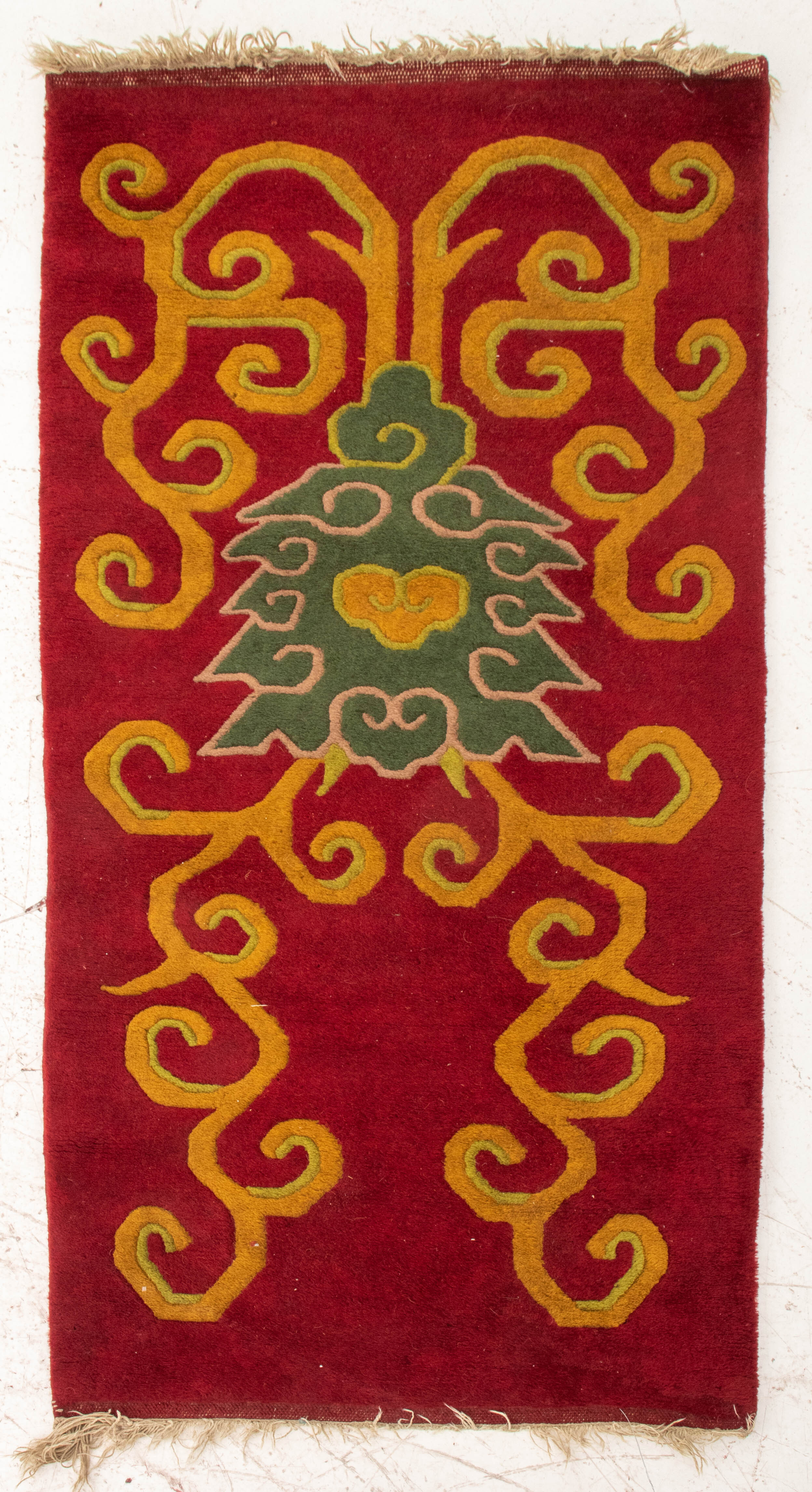 ANTIQUE TIBETAN WOOL RUNNER Antique