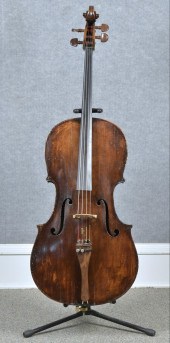 ANTIQUE TIGER MAPLE CELLO WITH
