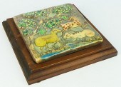 ANTIQUE TILE IN STYLE OF CHAGA