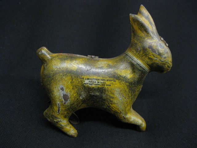 Antique Tin Wind-Up Toy Bunny