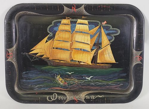 ANTIQUE TOLE NAUTICAL PAINT