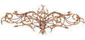 ANTIQUE TOLE & WROUGHT IRON FL