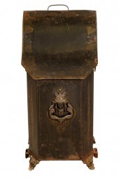 ANTIQUE TOLEL COAL BINwith hin