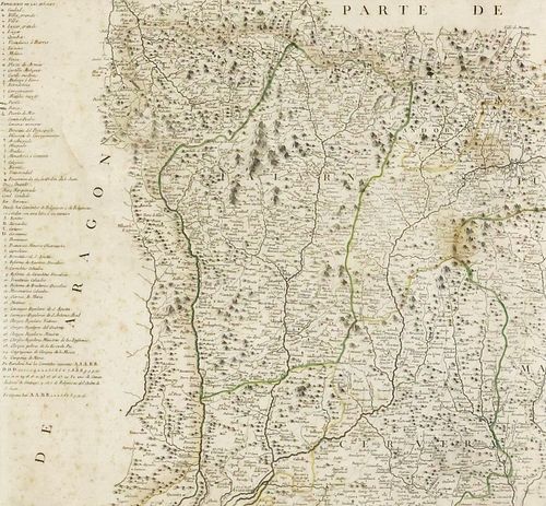 ANTIQUE TOMAS LOPEZ MAP OF