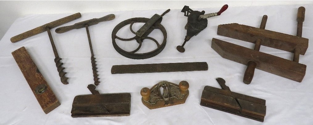 ANTIQUE TOOLS - BEAM DRILLS,