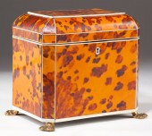 Antique Tortoise Shell Tea Cad