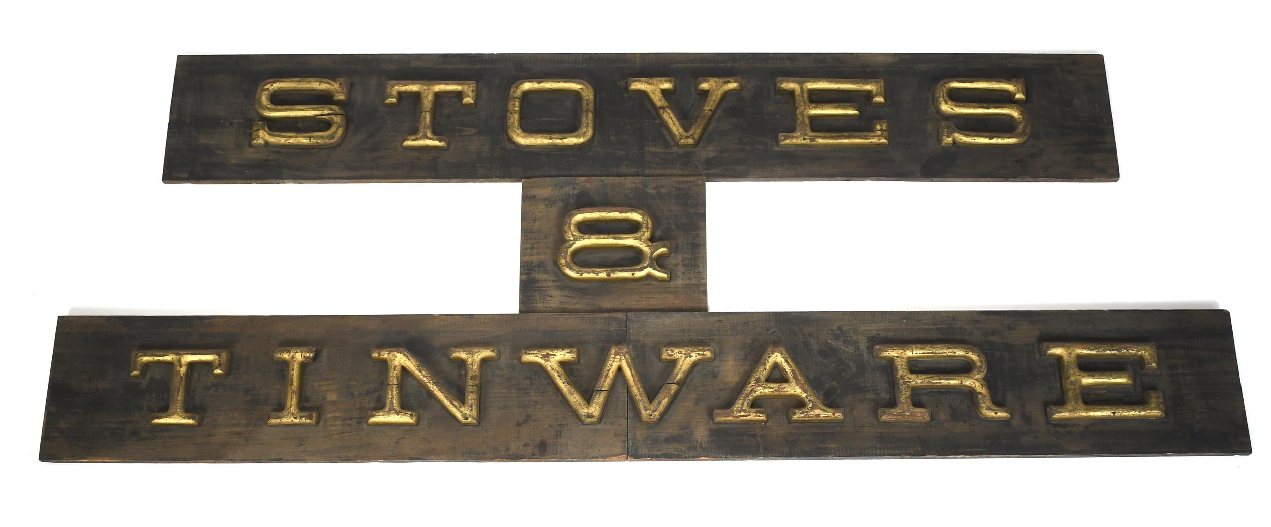 ANTIQUE TRADE SIGN, STOVES &