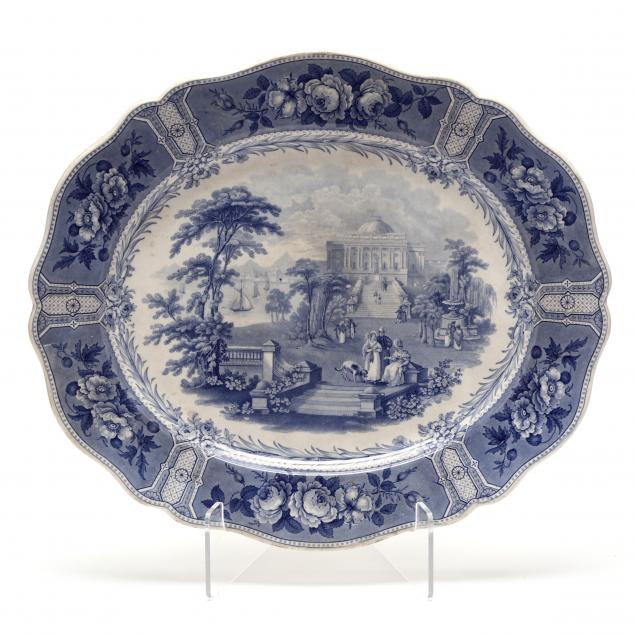 ANTIQUE TRANSFER PLATTER OLYMPIAN
