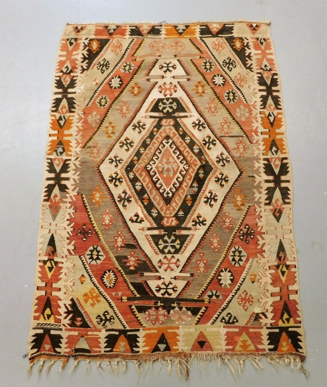 ANTIQUE TURKISH KHILIM GEOMETRIC