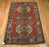 ANTIQUE TURKISH RUG, 5'5" X 8'