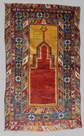 ANTIQUE TURKISH WOOL PRAYER RU