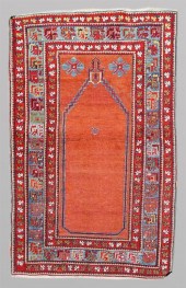 ANTIQUE TURKISH WOOL PRAYER RU