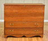 ANTIQUE TWO DRAWER LIFT-TOP BL