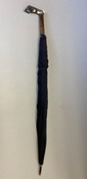 ANTIQUE UMBRELLA WITH STERLING