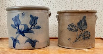 Antique un-marked 3 gallon crock