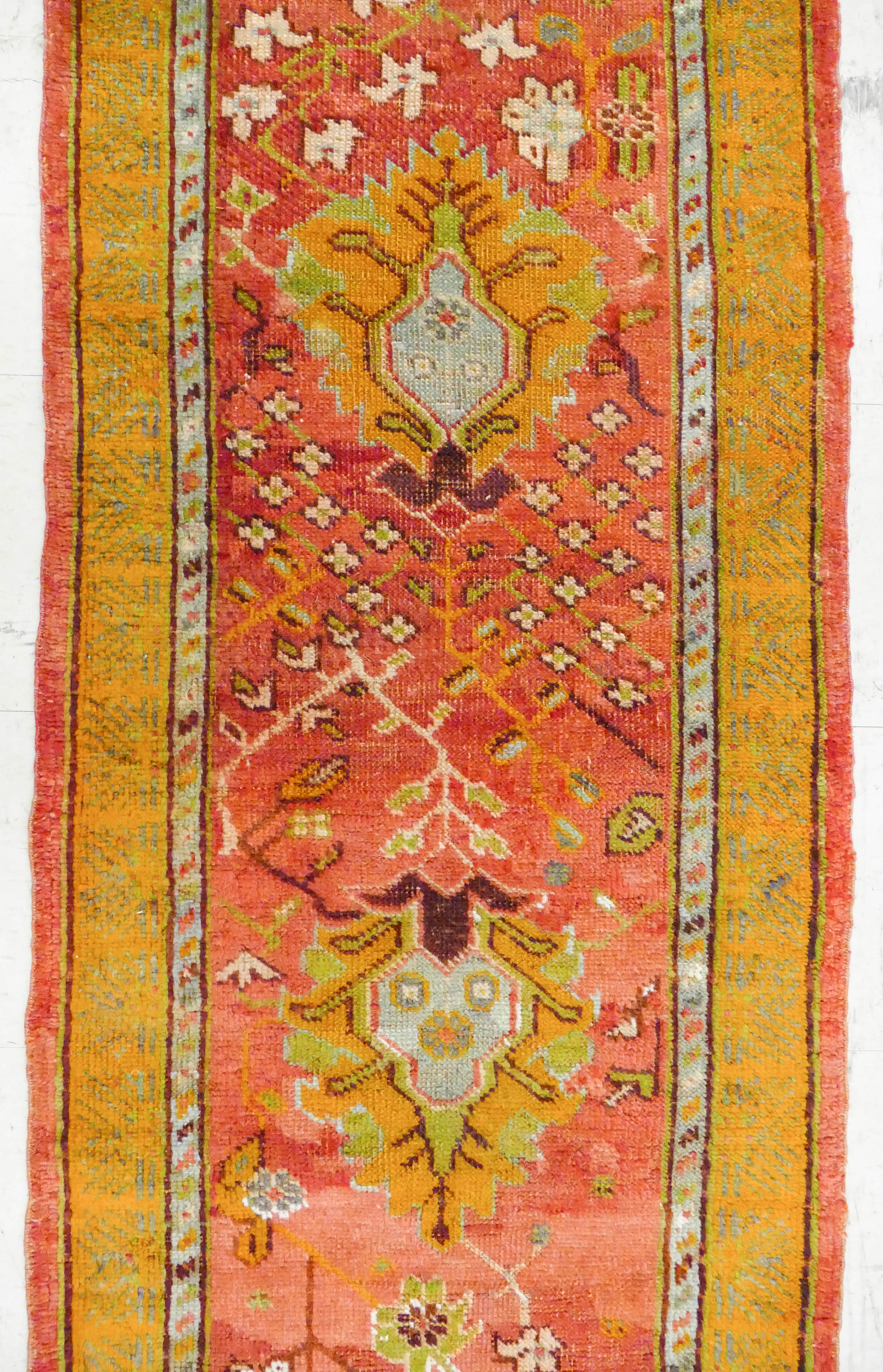 Antique Ushak Oriental Runner