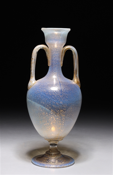 Antique Venetian glass vase done in