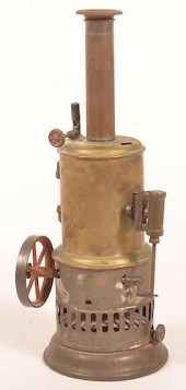 ANTIQUE VERTICAL STEAM ENGINE