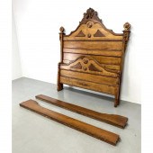 Antique Victorian Bed. Decorat