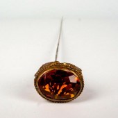 ANTIQUE VICTORIAN BRASS HATPIN