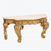 ANTIQUE VICTORIAN CARVED GILT