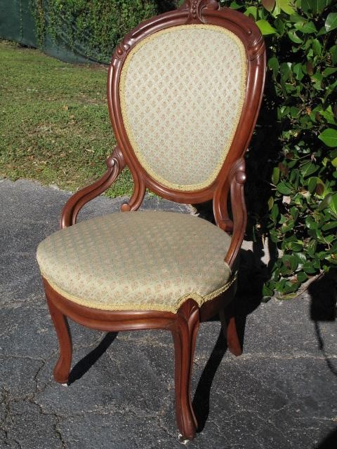 Antique Victorian carved mahogany &