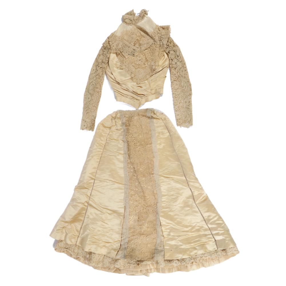 ANTIQUE VICTORIAN / EDWARDIAN SATIN