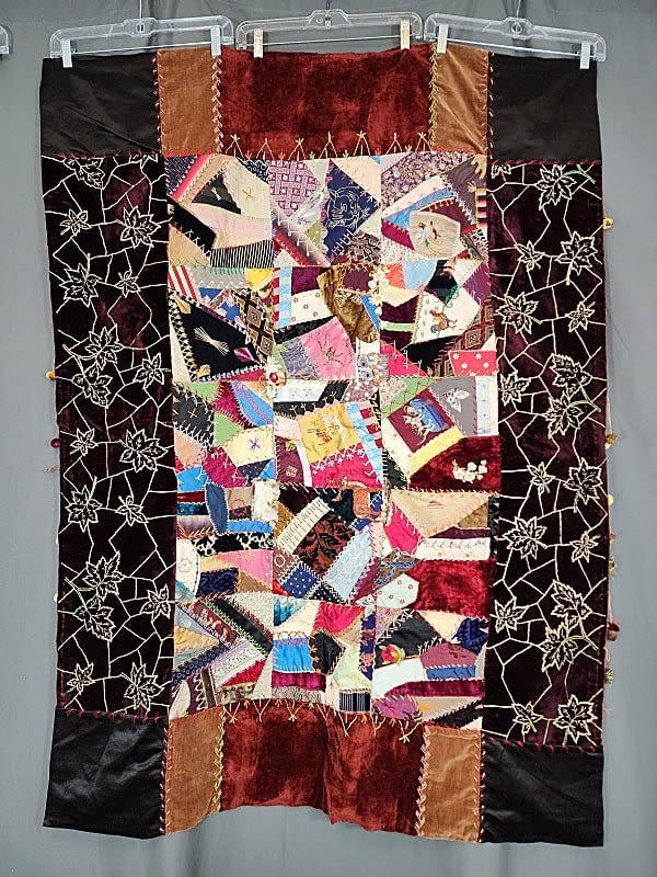 Antique Victorian Era Crazy Quilt