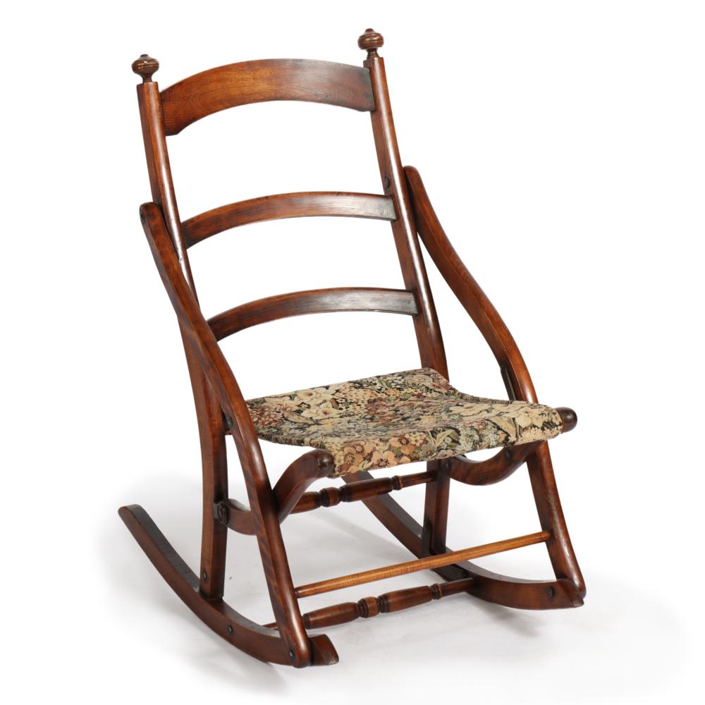 ANTIQUE VICTORIAN FOLDING ROCKING
