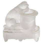 ANTIQUE VICTORIAN FROSTED GLAS