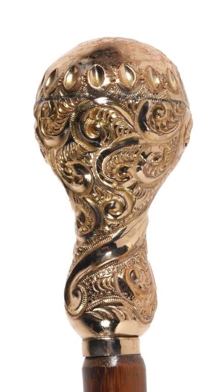 ANTIQUE VICTORIAN GOLD HANDLE