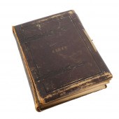 ANTIQUE VICTORIAN LEATHER BOUN