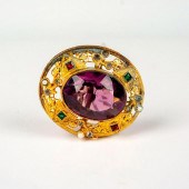 ANTIQUE VICTORIAN METAL HATPIN