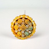 ANTIQUE VICTORIAN METAL HATPIN
