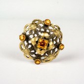 ANTIQUE VICTORIAN METAL HATPIN