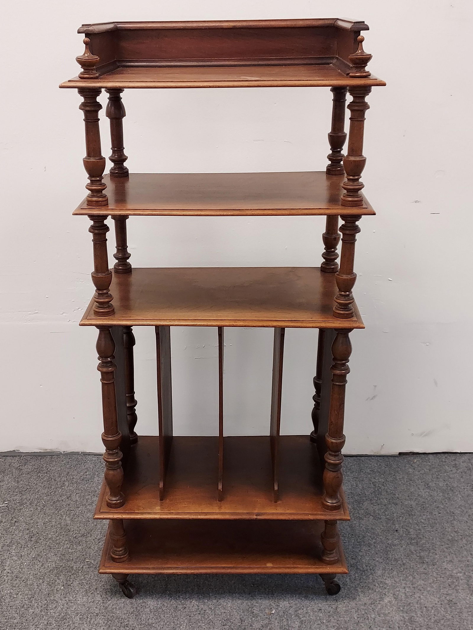 ANTIQUE VICTORIAN MINI PECAN WOOD