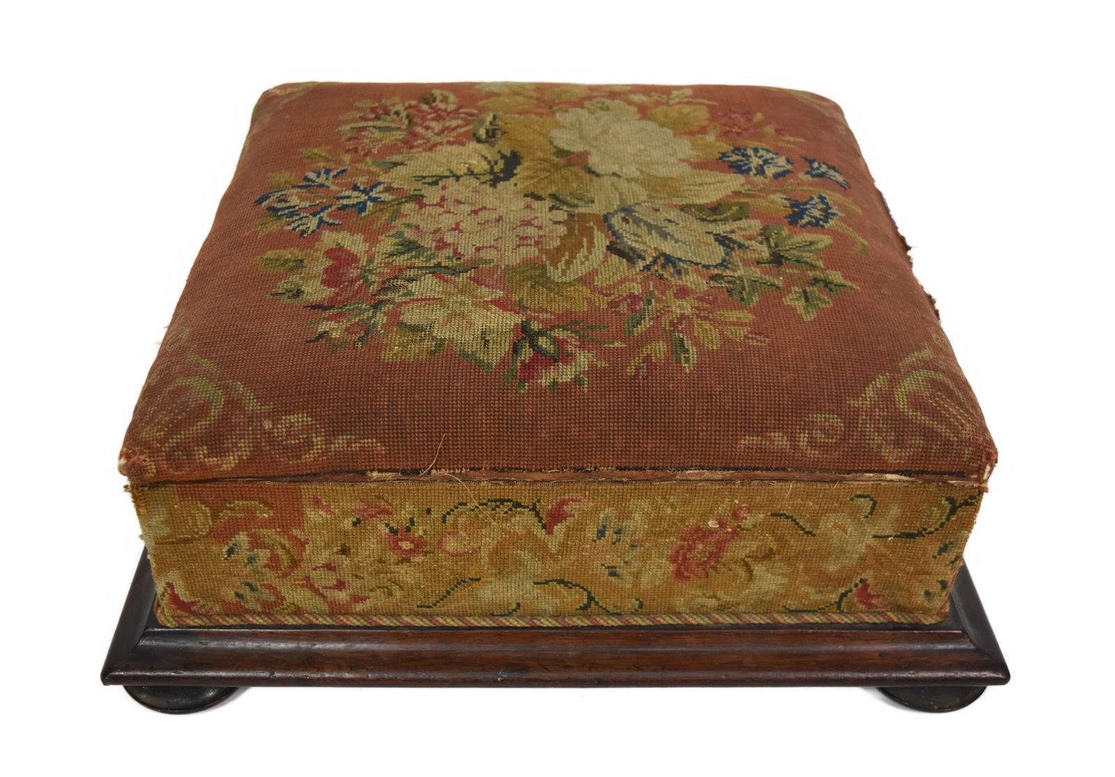 ANTIQUE VICTORIAN NEEDLEPOINT AND