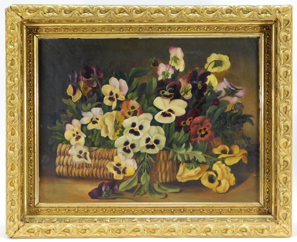 ANTIQUE VICTORIAN PANSY FLOWER