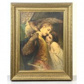 Antique Victorian signed print