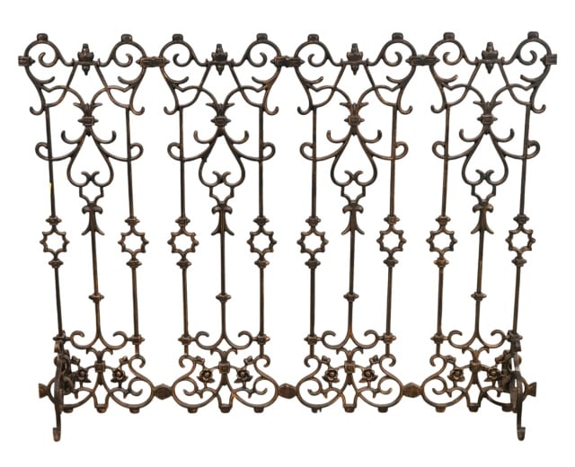 ANTIQUE VICTORIAN WROUGHT IRON