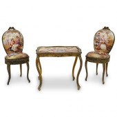 ANTIQUE VIENNESE BRONZE & ENAM
