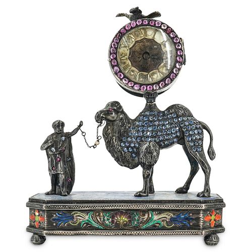 ANTIQUE VIENNESE SILVER ENAMEL &