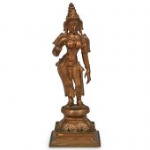 ANTIQUE VISHNU BRONZE SCULPTUR