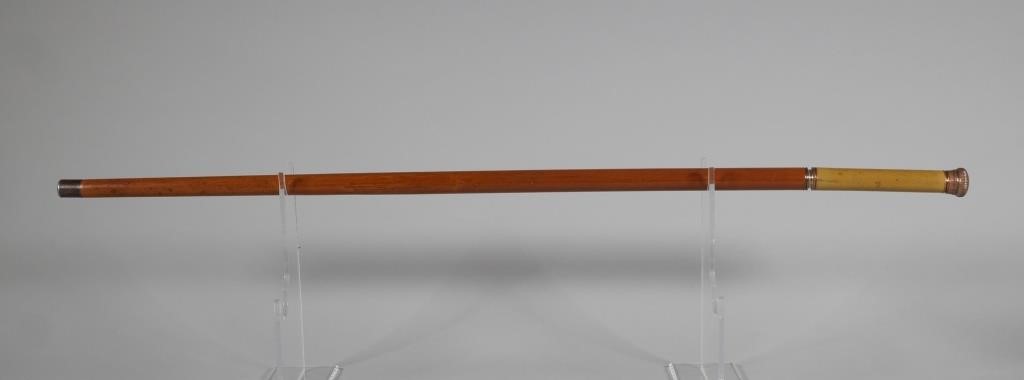 ANTIQUE WALKING STICK W HIDDEN
