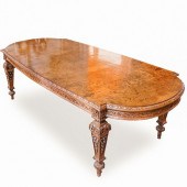 ANTIQUE WALNUT BURL INLAY DINI