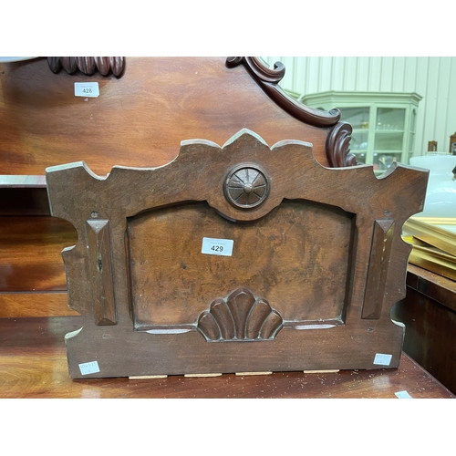 Antique walnut shelf paper or