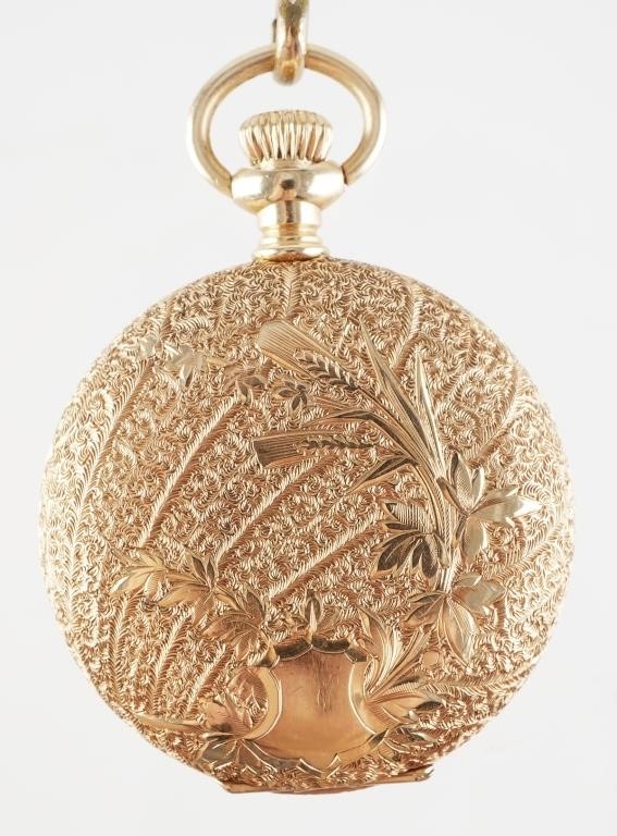 ANTIQUE WALTHAM 14K GOLD POCKET