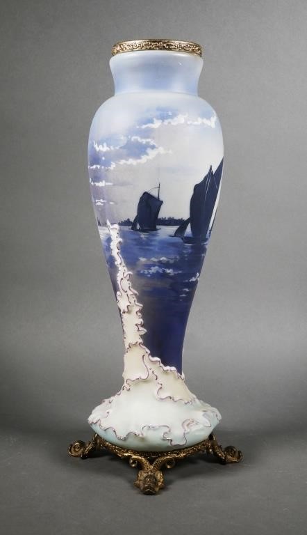 ANTIQUE WAVECREST TALL PAINTED