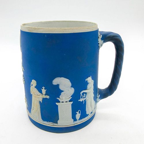 ANTIQUE WEDGWOOD BLUE JASPERWARE